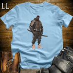 African Street Bodybuilder Samurai - Light Blue