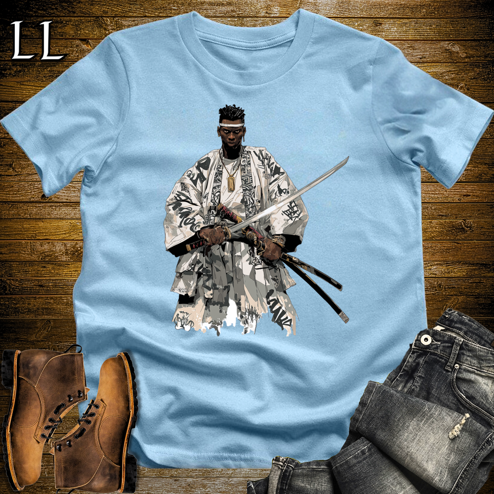 African White Street Samurai - Light Blue