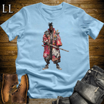 African Red Street Samurai Light Blue | African Warrior Tee