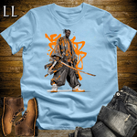 African Orange Street Samurai Light Blue | African Warrior Tee