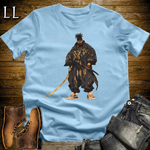 African Black Street Samurai Light Blue | African Warrior Tee