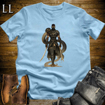 African Black Mamba Assassin Softstyle Tee Light Blue | African Warrior Tee
