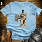 African Holy Barbarian Softstyle Tee Light Blue | African Warrior Tee