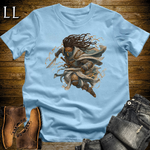 African Ancient Ways Assassin Softstyle Tee Light Blue | African Warrior Tee