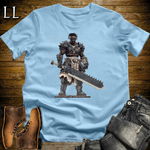 African Gladiator Barbarian Softstyle Tee Light Blue | African Warrior Tee