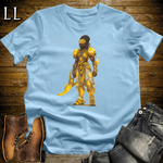 African Yellow Sapphire Warrior Softstyle Tee - Light Blue
