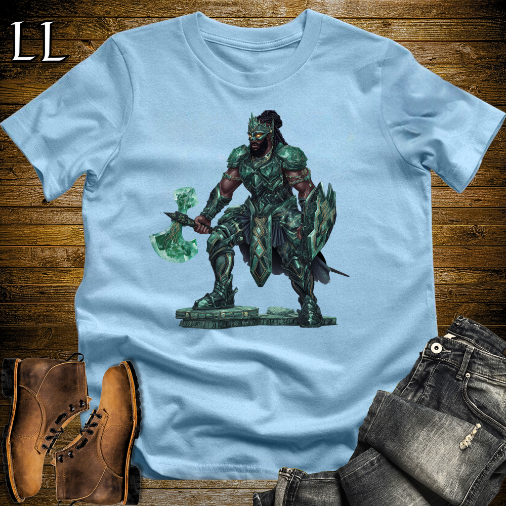 African Emerald Warrior Softstyle Tee - Light Blue