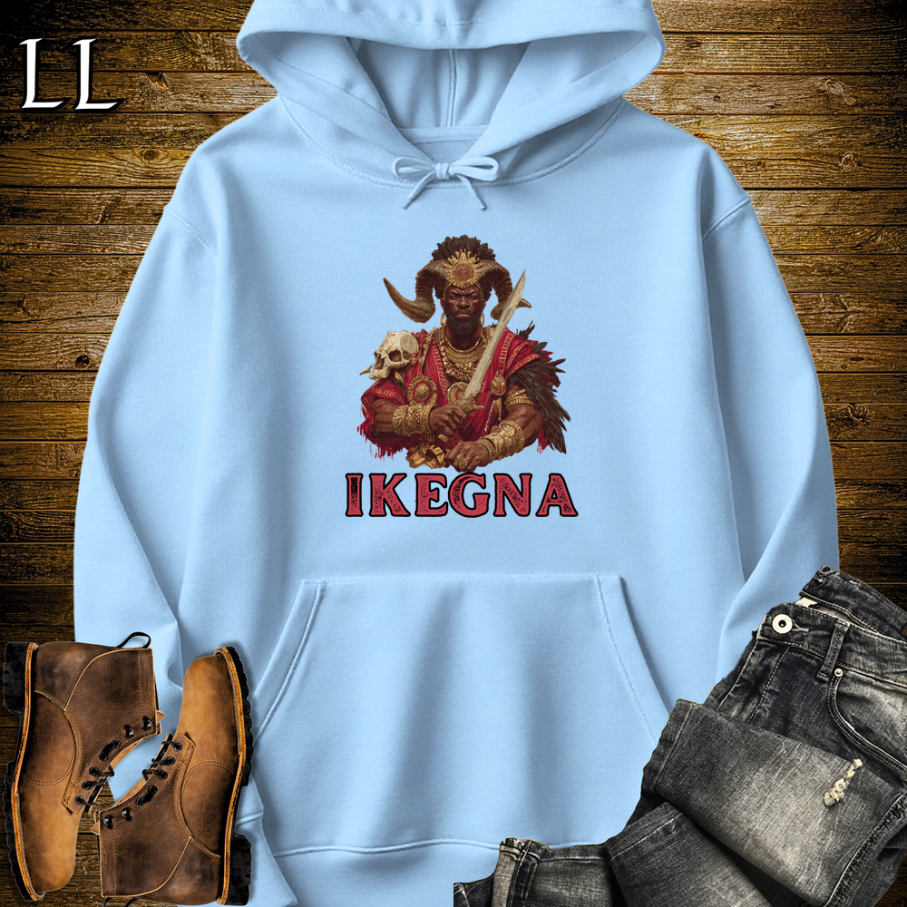 Ikenga African God Softstyle Tee Light Blue | Igbo Achievement Sweatshirt