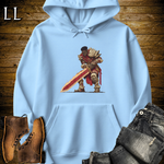 African Flamesword King Hooded Sweatshirt Light Blue | Flamesword King