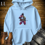 African Graffiti Street Samurai Light Blue | African Warrior Hoodie