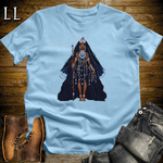 African 16 Bit Star Queen Light Blue | African Queen Tee