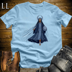 African 16 Bit Moon Queen Light Blue | African Queen Tee