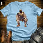 African 16 Bit Desert Sniper Light Blue | African Warrior Tee