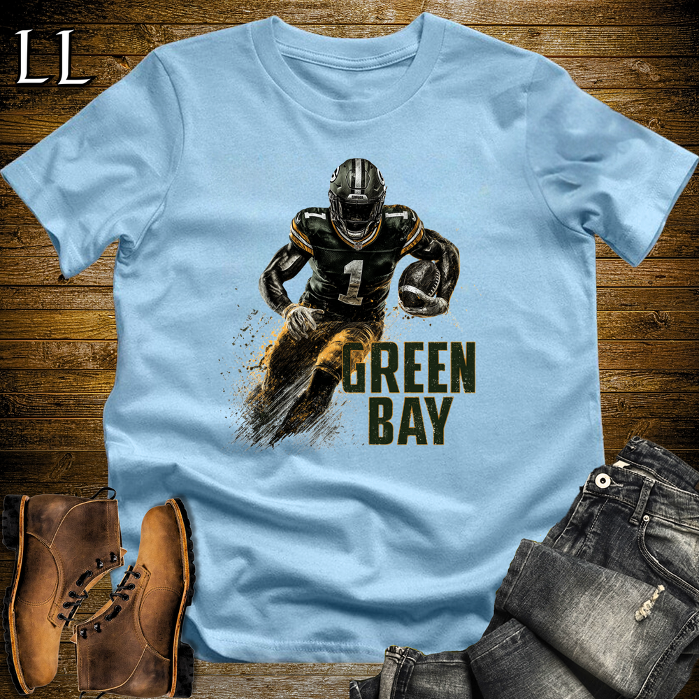 Green Bay Packers Shirt Light Blue | NFL Fan Tee