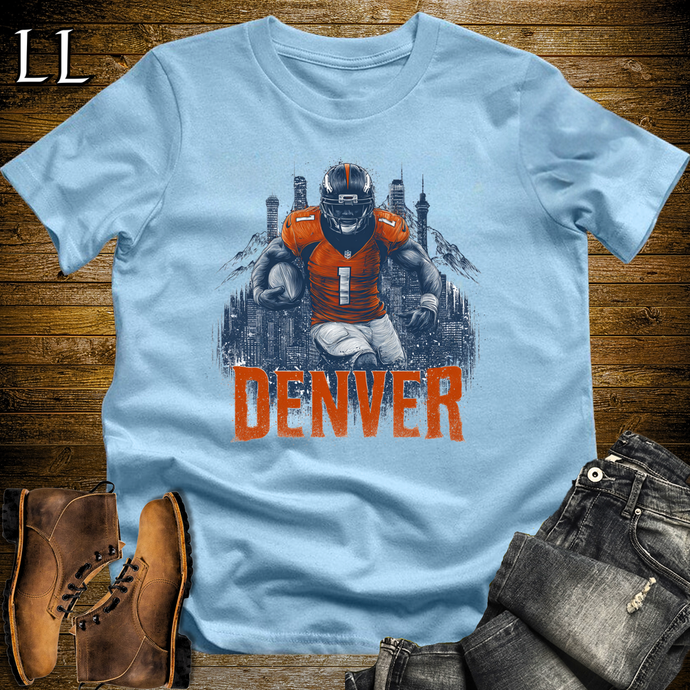 Denver Broncos Shirt Light Blue | NFL Fan Tee