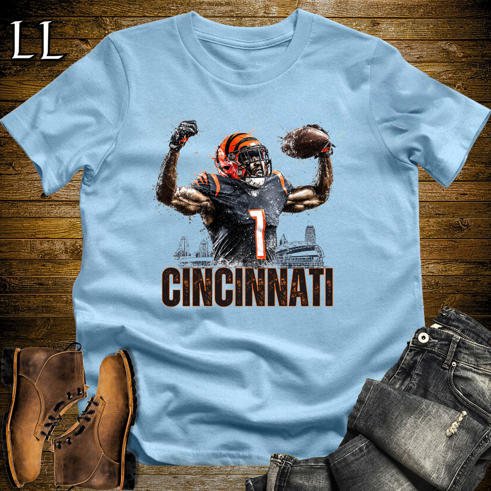 Cincinnati Bengals Shirt Light Blue | NFL Fan Tee