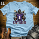 Baltimore Ravens Shirt Light Blue | NFL Fan Tee