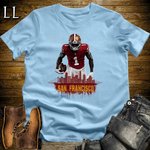 49ers Football Shirt Light Blue | San Francisco Fan Tee
