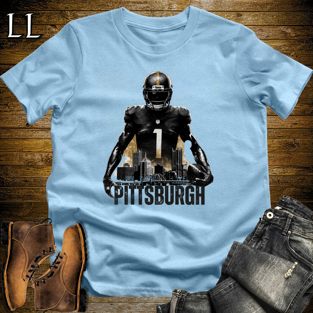 Pittsburgh Steelers Shirt Light Blue | NFL Fan Tee