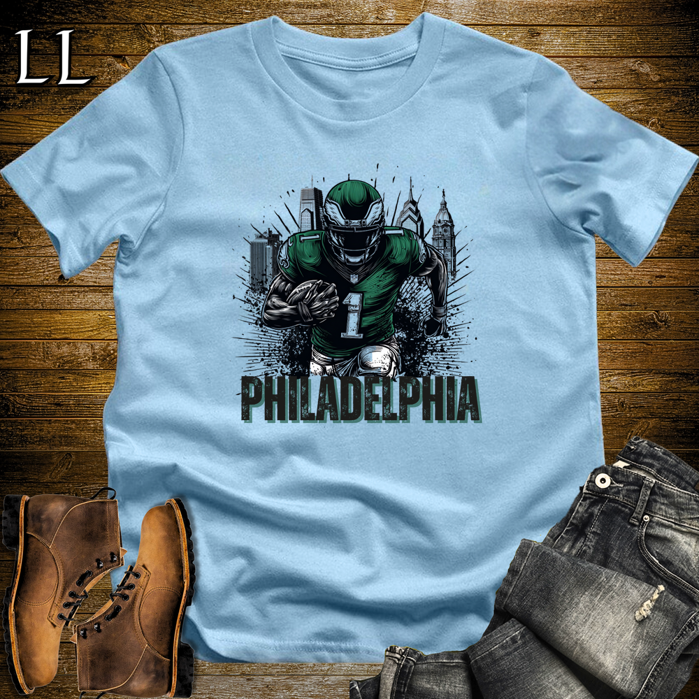 Eagles Football Shirt Light Blue | Philadelphia Fan Tee