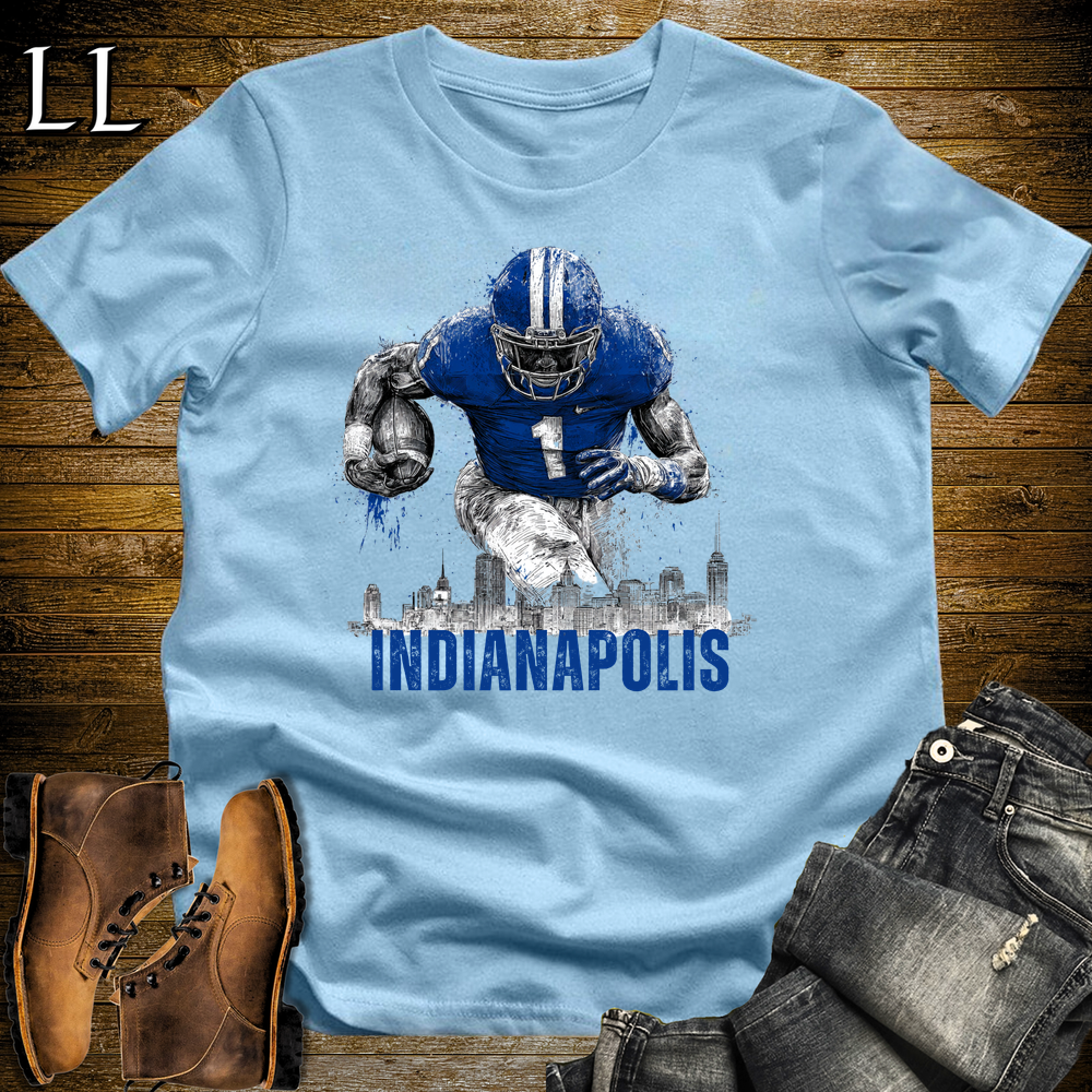 Colts Football Shirt Light Blue | Indianapolis Fan Tee