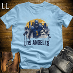 Rams Football Shirt Light Blue | LA Rams Fan Tee
