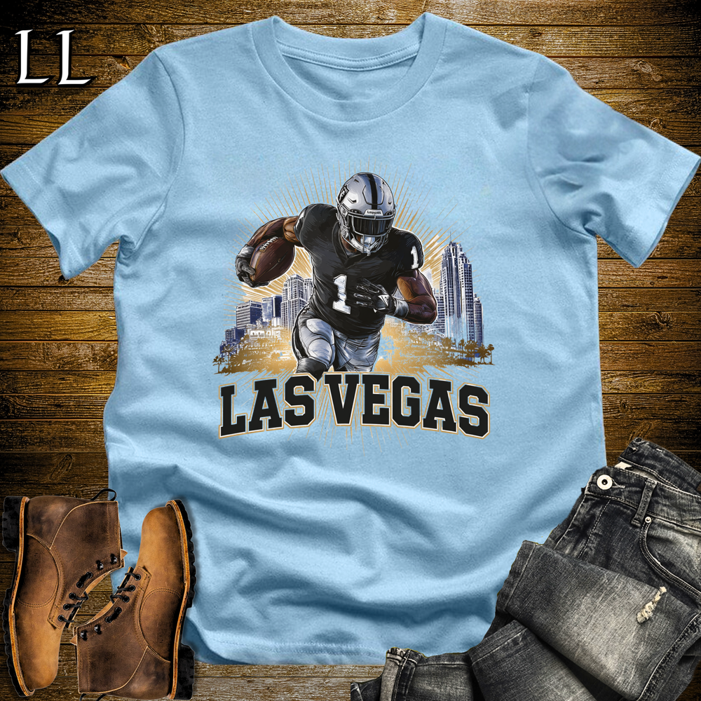 Las Vegas Raiders Shirt Light Blue | NFL Fan Tee