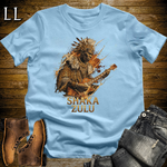 Shaka Zulu African Guitar King T Shirt Light Blue | African Gift