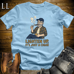 Lighten Up Blue Cigar Softstyle Tee Light Blue | Funny Cigar Pun Tee