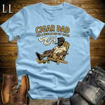 Cigar Dad Tan Softstyle Tee Light Blue | Cigar Lover Dad Tee