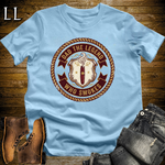 Dad The Legend Who Smokes Cigar Softstyle Tee Light Blue | Cigar Smoking Dad Tee