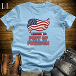 Cigar Puff Of Freedom Softstyle T Shirt Light Blue | Patriotic Cigar Tee