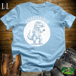 Cigarosaurus Softstyle T Shirt Light Blue | Funny Cigar Dinosaur Tee