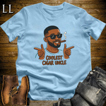 Coolest Cigar Uncle Softstyle T Shirt Light Blue | Cigar Uncle Gift Tee