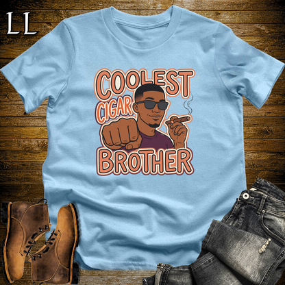 Coolest Cigar Brother Softstyle T Shirt Light Blue | Cigar Brother Tee