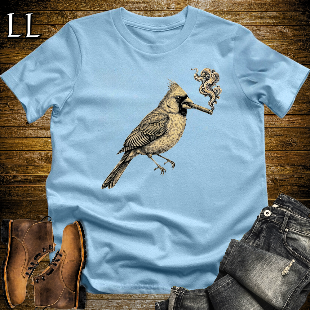 Vintage Cigar Cardinal Softstyle T Shirt Light Blue | Vintage Cigar Lover Tee