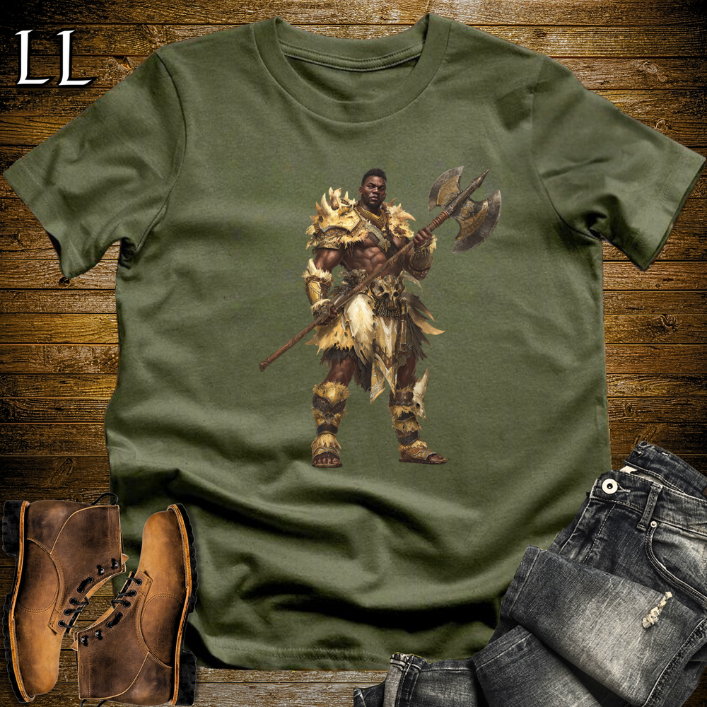 African Doubleblade Axe Master Military Green | Axe Master Tee