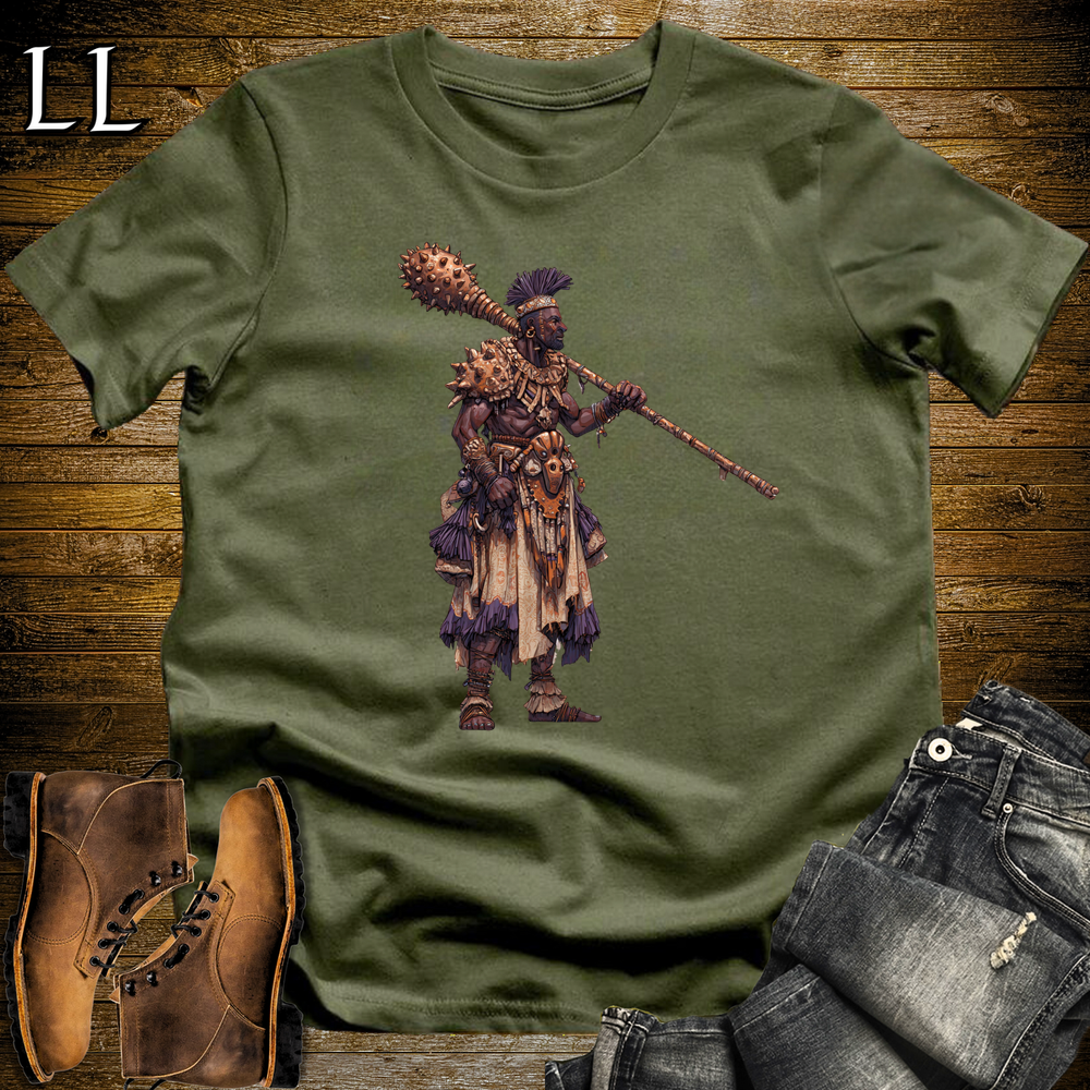 African Copper Mace Warrior - Military Green