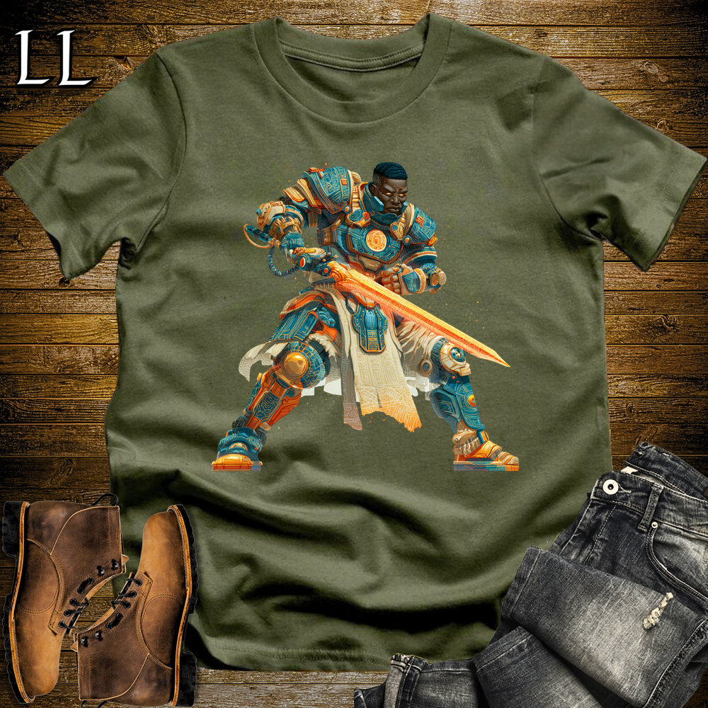 African Space Warrior Military Green | Space Warrior Shirt