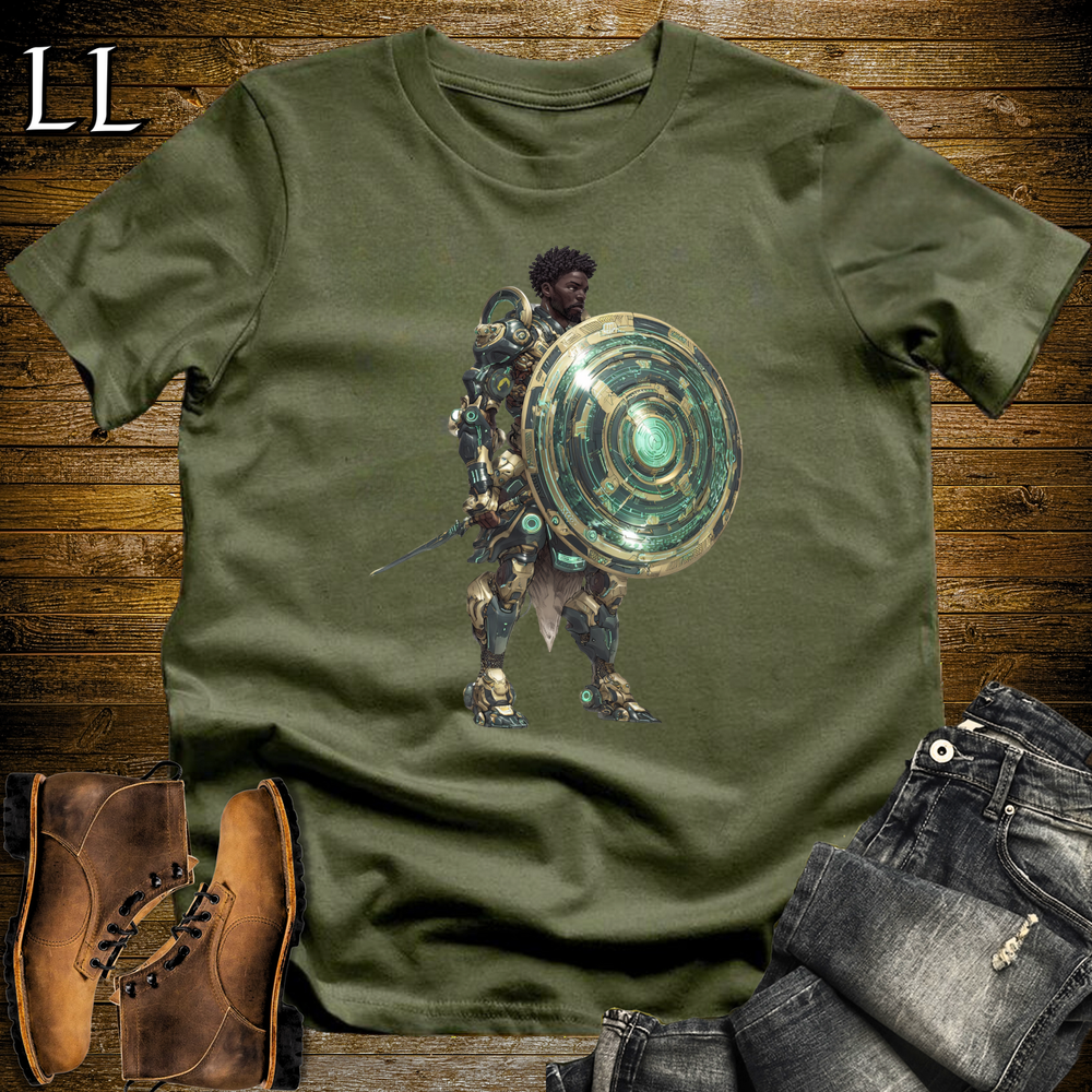 African Emerald Shield Warrior - Military Green