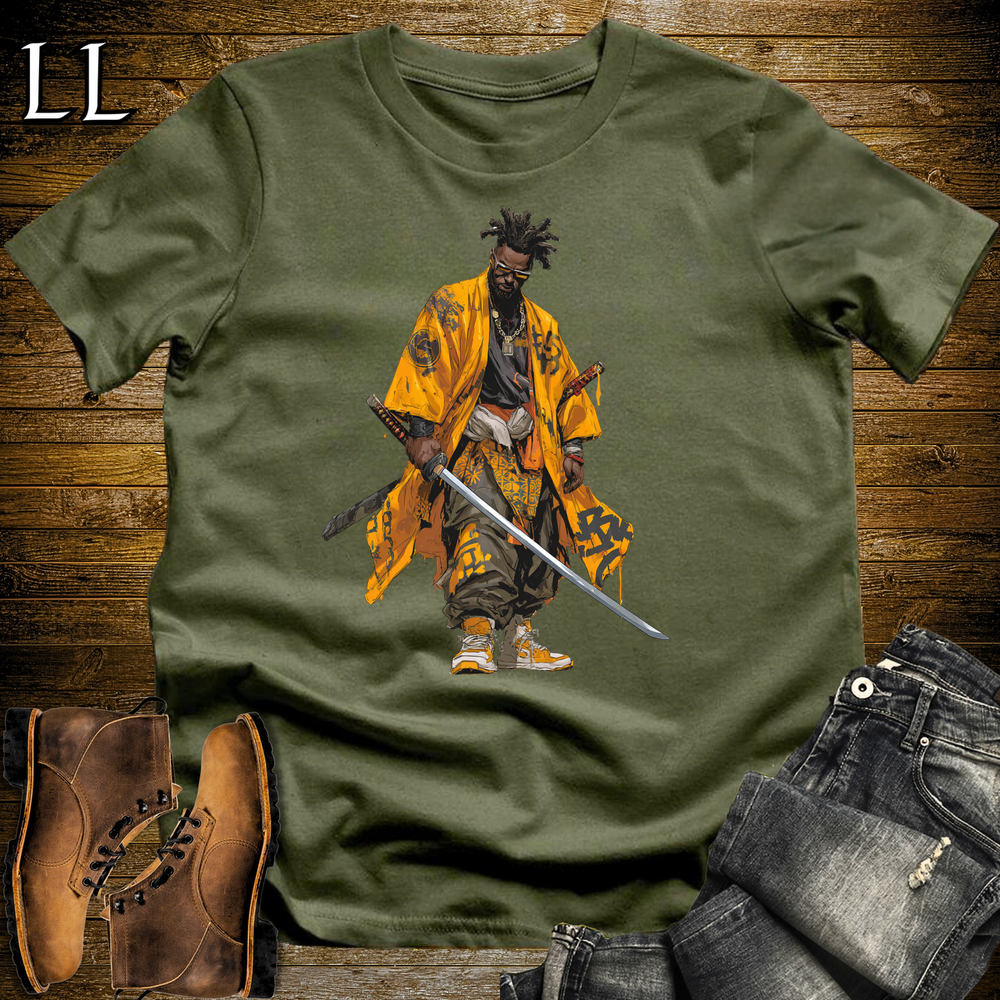 African Yellow Street Samurai - Military Green