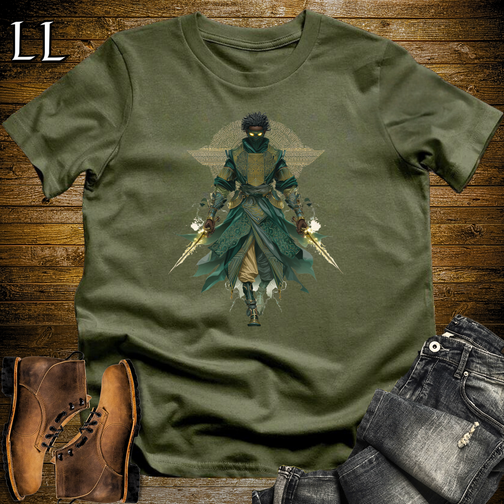 African Sage Assassin Softstyle Tee - Military Green