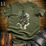 African Desert Wind Assassin Softstyle Tee Military Green | African Warrior Tee