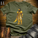 African Yellow Sapphire Warrior Softstyle Tee - Military Green