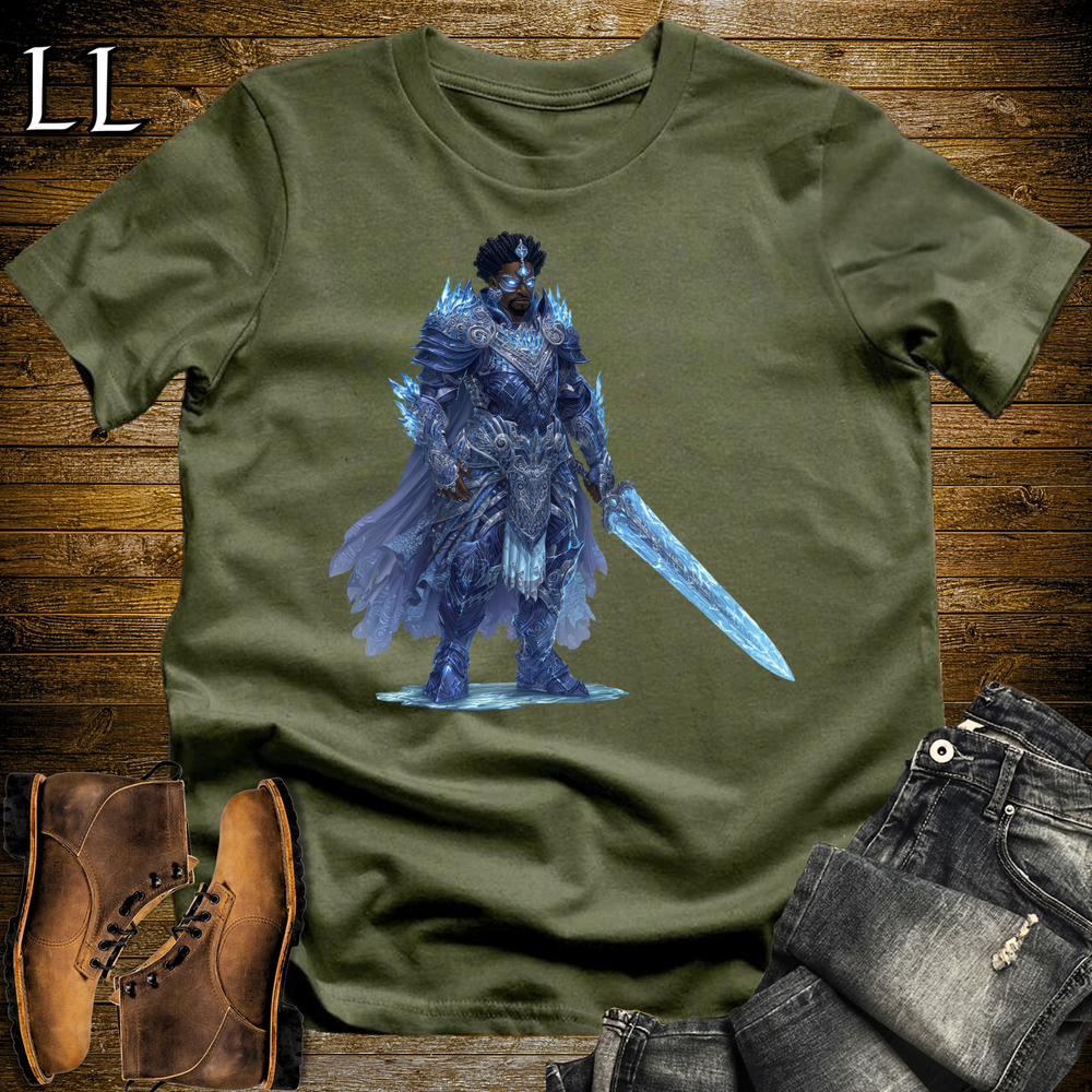 African Ice King Softstyle Tee - Military Green
