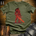 African Lava Sword Warrior Softstyle Tee Military Green | African Warrior Tee