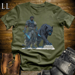 African Runic Black Panther Assassin Softstyle Tee Military Green | African Warrior Tee
