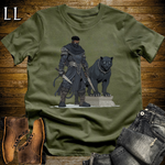 African Black Panther Assassin Softstyle Tee Military Green | African Warrior Tee