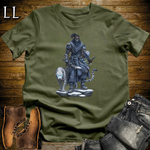 African Snow Leopard Assassin Softstyle Tee Military Green | African Warrior Tee