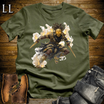 African Tribal Mask Assassin Softstyle Tee Military Green | African Warrior Tee